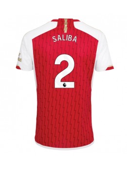 Billige Arsenal William Saliba #2 Hjemmedrakt 2023-24 Kortermet